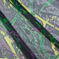 Abstract Paint Spill Silk Chiffon