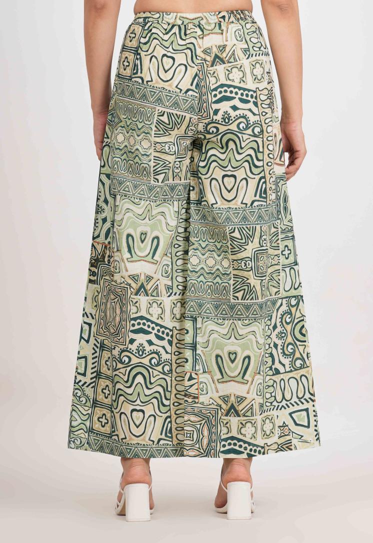 VERDE ESSENCE RELAXED FIT COTTON PANTS