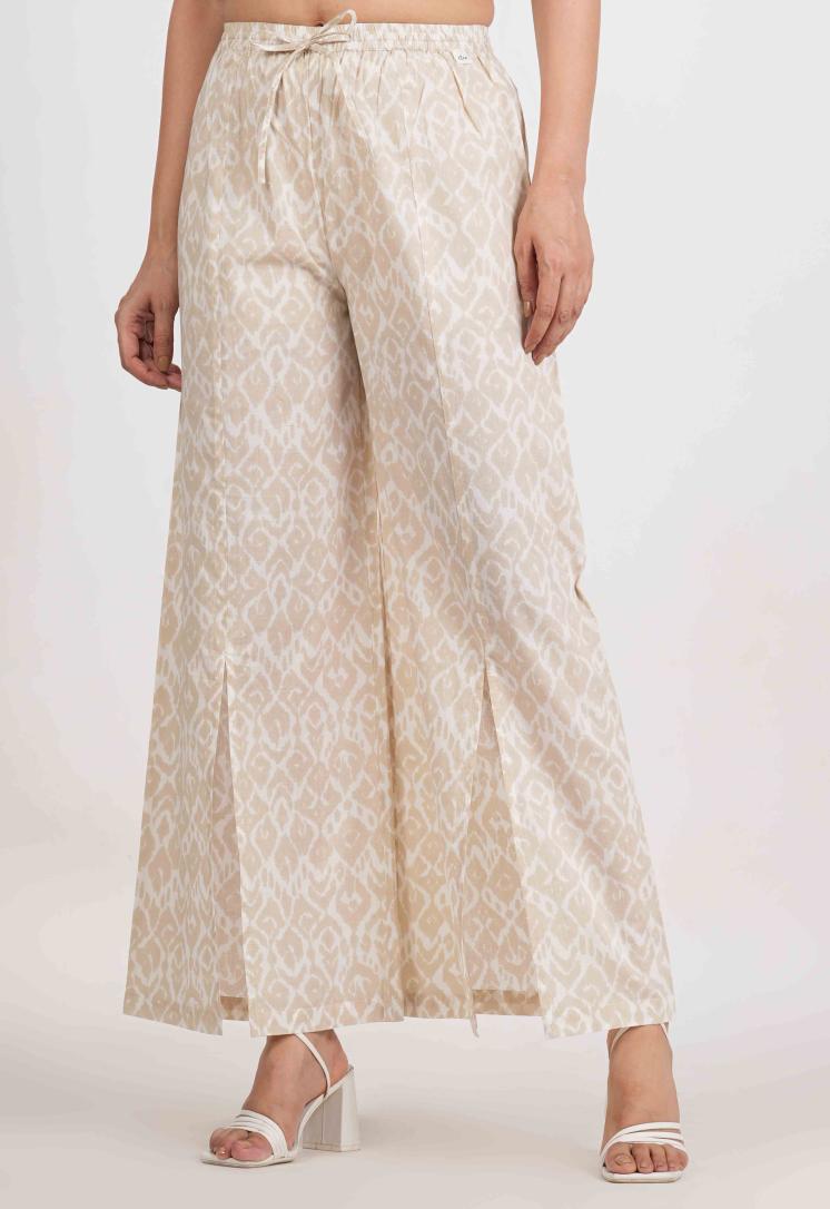 IKAT RELAXED FIT COTTON PANTS