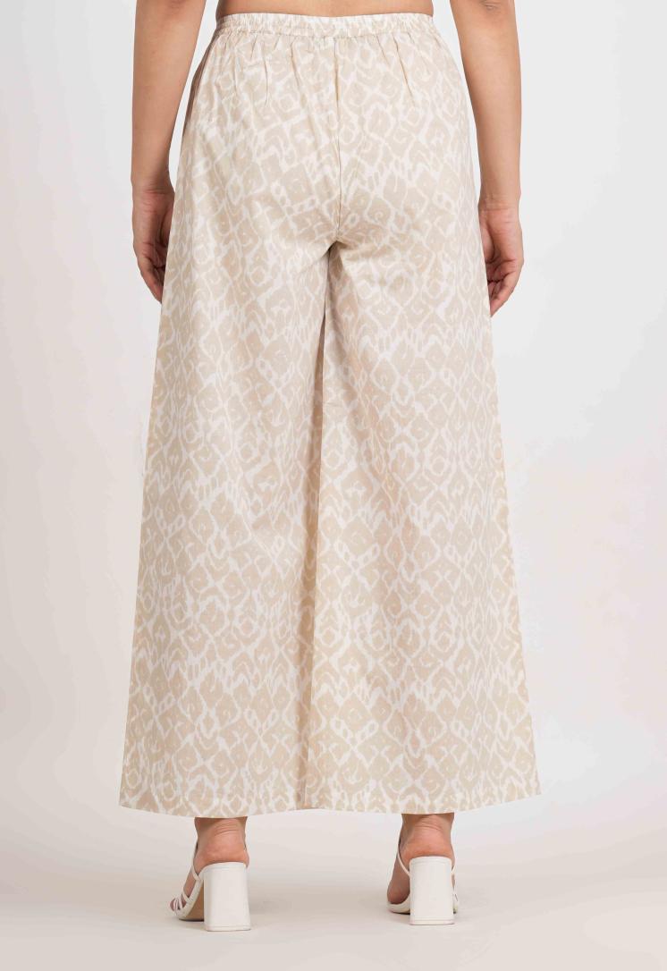 IKAT RELAXED FIT COTTON PANTS