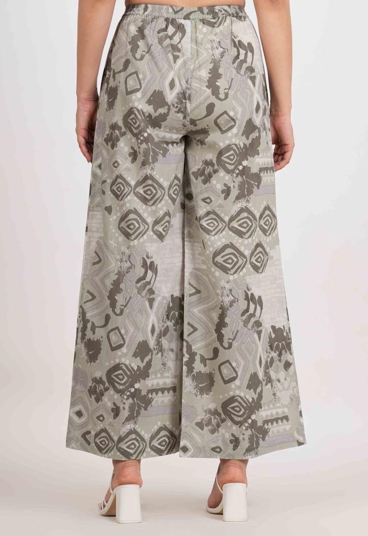 SAGE WHISPER RELAXED FIT COTTON PANTS