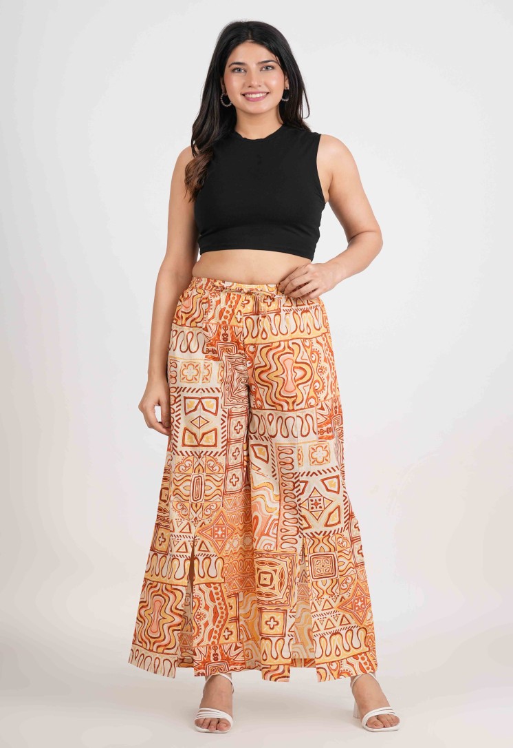 TANGERINE ESSENCE RELAXED FIT COTTON PANTS