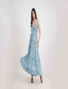 PAISLEY BREEZE FRONT BUTTON LONG DRESS