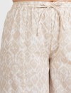 IKAT RELAXED FIT COTTON PANTS