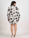 SHADOW BLOOM FULL OPEN LONG SHIRT DRESS