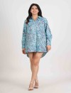 PAISLEY BREEZE FULL OPEN LONG SHIRT DRESS