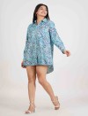 PAISLEY BREEZE FULL OPEN LONG SHIRT DRESS