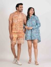PAISLEY BREEZE FULL OPEN LONG SHIRT DRESS