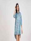 PAISLEY BREEZE FULL OPEN LONG SHIRT DRESS