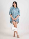 PAISLEY BREEZE FULL OPEN LONG SHIRT DRESS