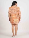 TANGERINE ESSENCE FULL OPEN LONG SHIRT DRESS