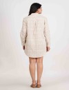 IKAT FULL OPEN LONG SHIRT DRESS