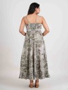 SAGE WHISPER FRONT BUTTON LONG DRESS
